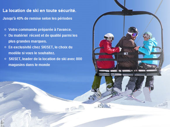 Louez vos skis à tarif étudiant